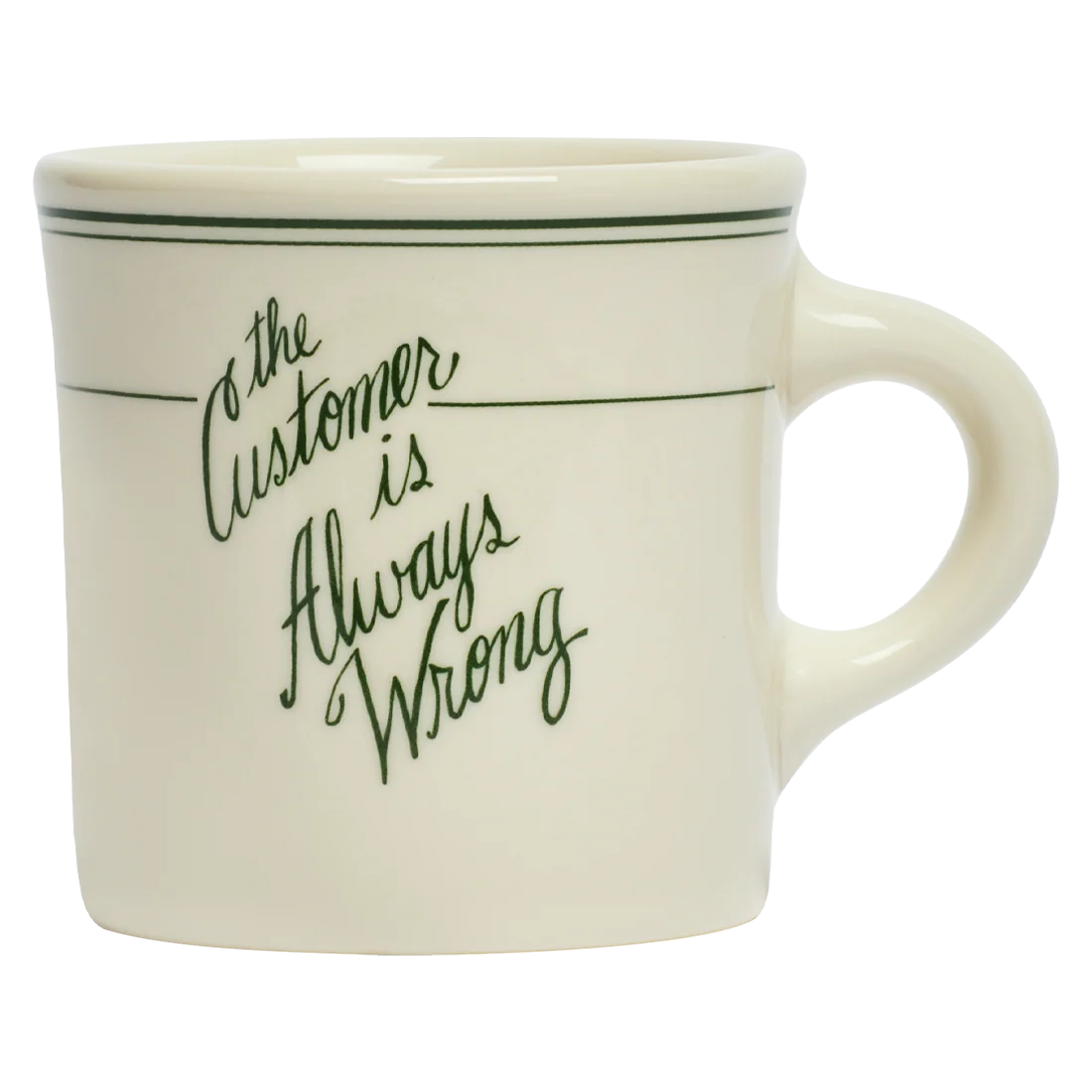 PLEASANTRIES - CUSTOMER IS ALWAYS WRONG MUG (8.75OZ)