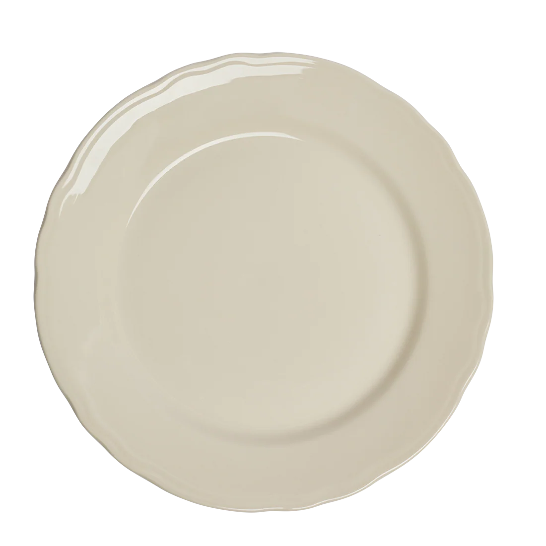 SCALLOPED WHITES - MAIN PLATE (10.62")
