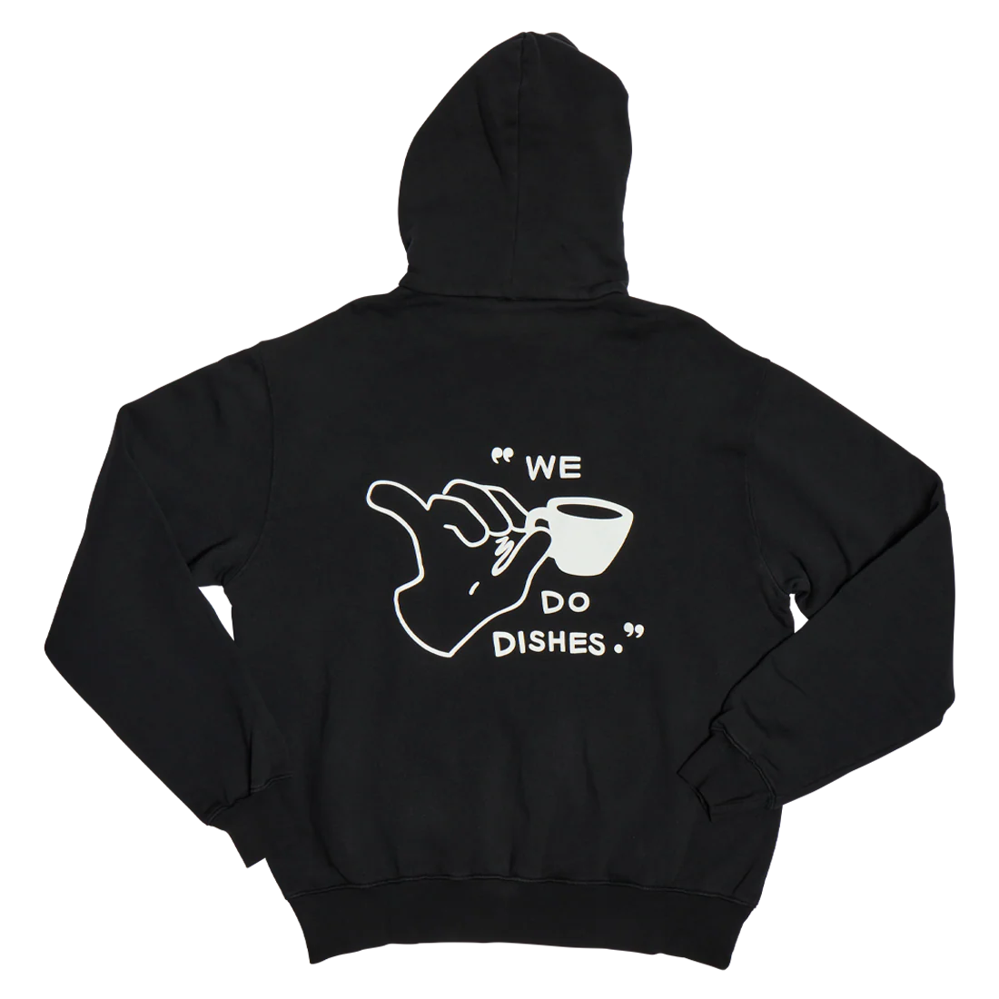 HOODIE - WE DO DISHES - BLACK - L - Image 3