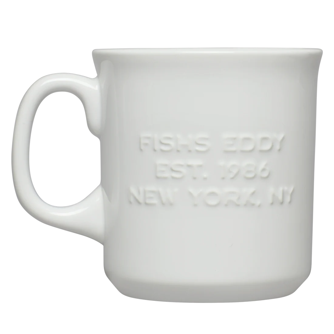 ITEM - FISHS EDDY EST 1986 MUG (16OZ)