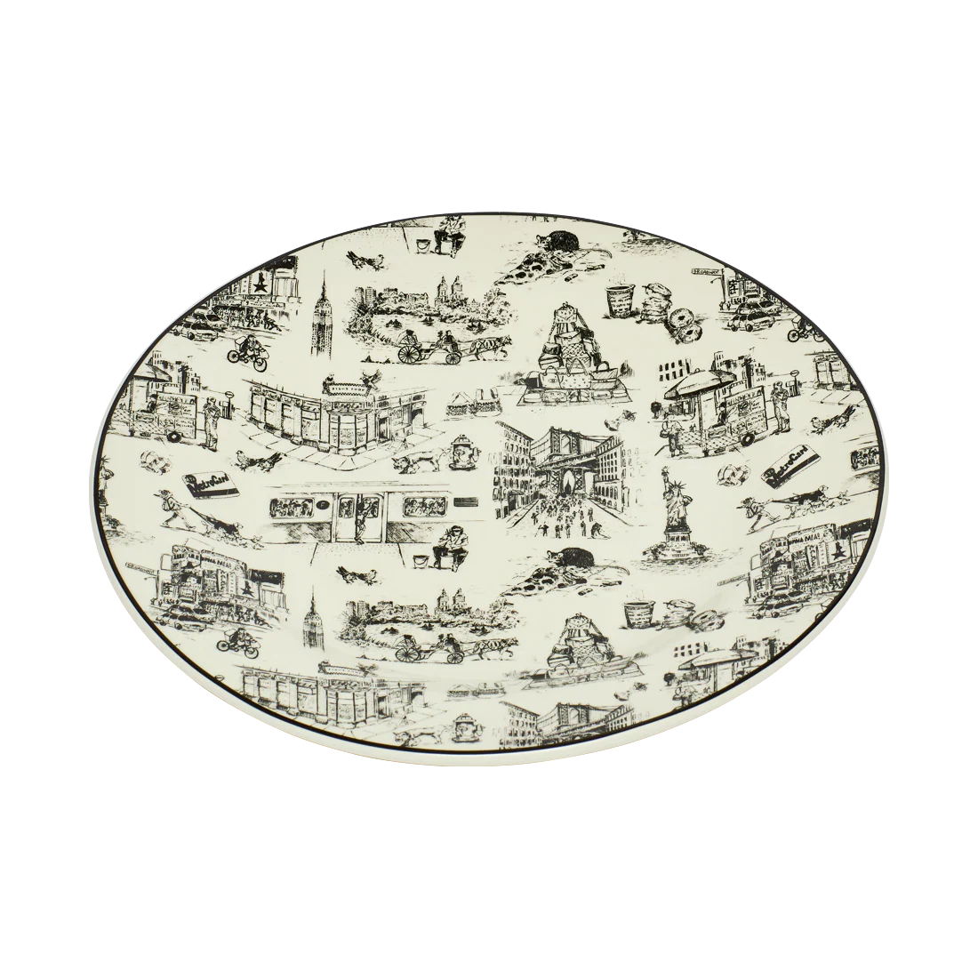 NYC TOILE - DINNER PLATE (10.25") - Image 2